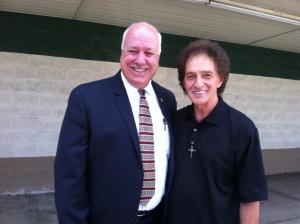 Bobby Shawn and Canonsburg Mayor David Rhome.